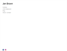 Tablet Screenshot of brownjen.com